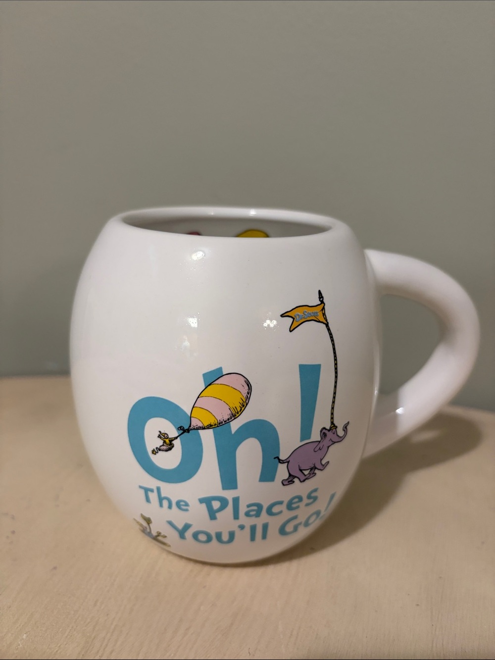 Dr. Seuss Oh The Places You’ll Go! White Mug EUC